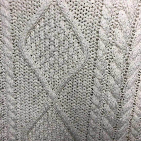 Zara White Knit Crew Neck Sweater Size Small - Picture 4 of 9